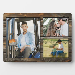 Rustikale Holzfotografie Fotoplatte