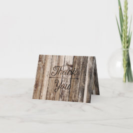 Rustikale Holzfresser Herzklopfen zum Entspannen d Dankeskarte