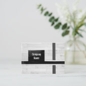 Rustikale Holzfußböden, Linien und Markierungen -  Visitenkarte (Stehend Vorderseite)