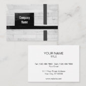 Rustikale Holzfußböden, Linien und Markierungen -  Visitenkarte (Vorne/Hinten)