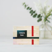 Rustikale Holzfußböden und Markierungen Visitenkarte (Stehend Vorderseite)