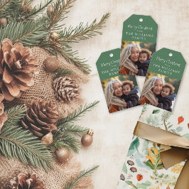 Rustikale Holzgiftkarte Geschenkanhänger