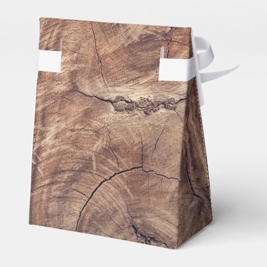 Rustikale Holzhochzeit Geschenkschachtel (Rückseite)