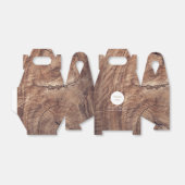 Rustikale Holzhochzeit Geschenkschachtel (Ungefaltet)