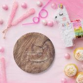 Rustikale Holzhochzeit Pappteller (Party)