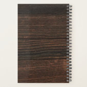 Rustikale Holzhochzeit Planer (Rückseite)