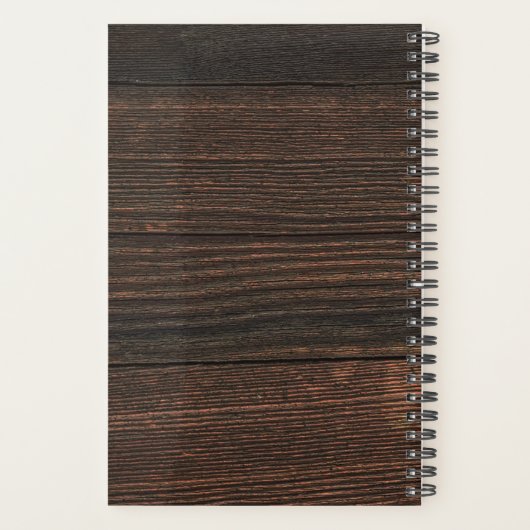 Rustikale Holzhochzeit Planer (Rückseite)