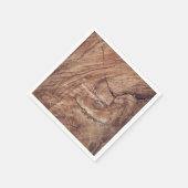 Rustikale Holzhochzeit Serviette (Ecke)