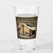 Rustikale Holzhütte im Grünen Glas (Rückseite)