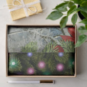 Rustikale Holzhütte in der Weihnachtszeit der Wild Seidenpapier (Geschenk)