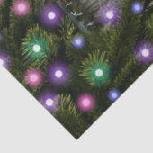 Rustikale Holzhütte in der Weihnachtszeit der Wild Seidenpapier (Detail)