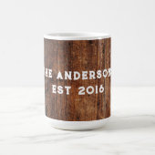 Rustikale Holzkaffeemaschine Tasse (Mittel)