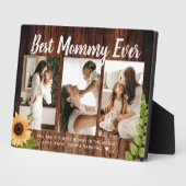 Rustikale Holzkalligraphie 3 Foto Beste Mommy je Fotoplatte (Seite)