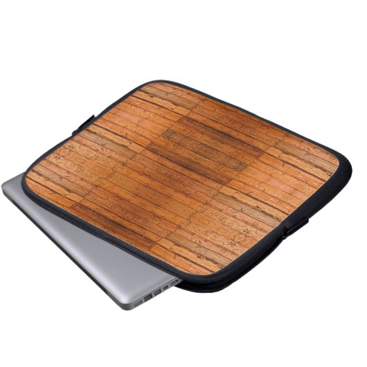 Rustikale Holzkarten Foto-Art Laptopschutzhülle (Vorne Knopf)