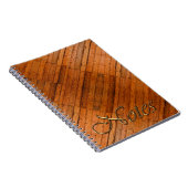 Rustikale Holzkarten Foto-Art Notizblock (Rechte Seite)