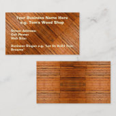 Rustikale Holzkarten Foto-Art Visitenkarte (Vorne/Hinten)