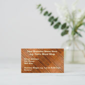 Rustikale Holzkarten Foto-Art Visitenkarte (Stehend Vorderseite)