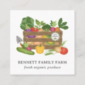 Rustikale Holzkastenproduktion Quadratische Visitenkarte (Vorderseite)