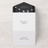 Rustikale Holzklingellichter Foto uAwg Hochzeit All In One Einladung (Außenbereich)