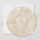 Rustikale Holzkörnerlandschaften Save the Date (Rückseite)