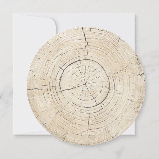 Rustikale Holzkörnerlandschaften Save the Date (Rückseite)