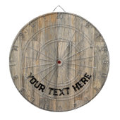 Rustikale Holzkornplatten Dartscheibe (vorne)