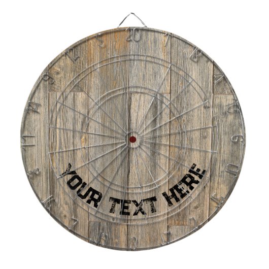 Rustikale Holzkornplatten Dartscheibe (vorne)