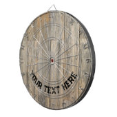 Rustikale Holzkornplatten Dartscheibe (Vorderseite rechts)