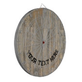 Rustikale Holzkornplatten Dartscheibe (Vorderseite Links)