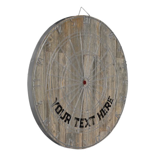 Rustikale Holzkornplatten Dartscheibe (Vorderseite Links)