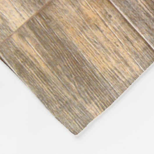 Rustikale Holzkornplatten Fleecedecke (Ecke)
