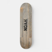 Rustikale Holzkornplatten Skateboard (Vorderseite)