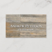 Rustikale Holzkornplatten Visitenkarte (Vorderseite)