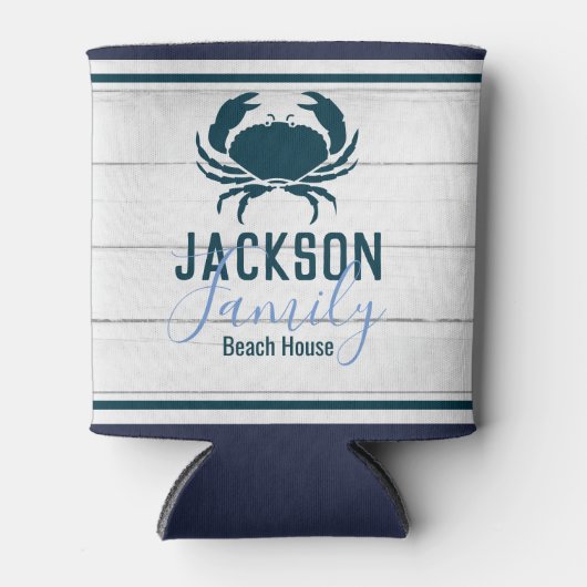 Rustikale Holzkrebsküste Dosenkühler (Vorderseite)