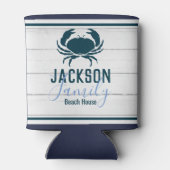 Rustikale Holzkrebsküste Dosenkühler (Rückseite)