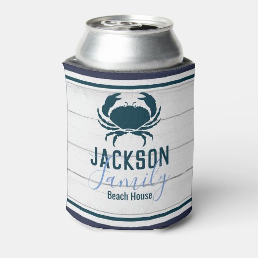 Rustikale Holzkrebsküste Dosenkühler (Kanne Rückseite)