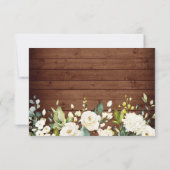 Rustikale Holzlaterne RSVP-Karte RSVP Karte (Rückseite)