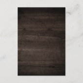 Rustikale Holzleuchten Eleganter Boho Greenery Emp Begleitkarte (Rückseite)