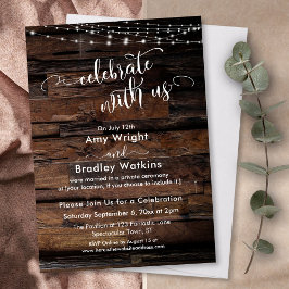 Rustikale Holzleuchten feiern mit uns Einladung