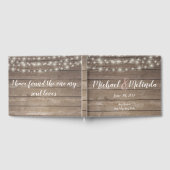 Rustikale Holzleuchten Hochzeit Gästebuch (Voll)