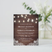 Rustikale Holzleuchten laden zum Hochzeitsfeiern e (Stehend Vorderseite)