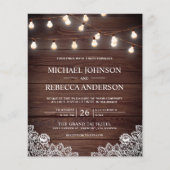 Rustikale Holzleuchten laden zum Hochzeitsfeiern e (Vorderseite)