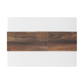 Rustikale Holzpaare Foto Country Wedding Einladungsbanderole (Rückseitenbeispiel)