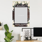 Rustikale Holzpflanze Brautparty prop Poster (Heimbüro)