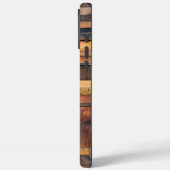 Rustikale Holzplanen Personalisierter Name Case-Mate iPhone Hülle (Rückseite / Links)