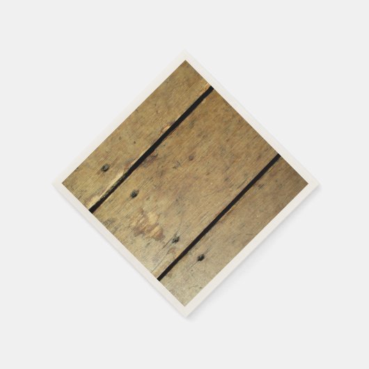 Rustikale Holzplanks Serviette (Ecke)