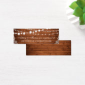 Rustikale Holzplatte Einsteckkarte (Schreibtisch)