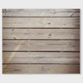 Rustikale Holzplatten Geschenkpapier (Flach)