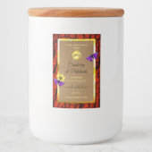 Rustikale Holzproduktkennzeichnungen Lila Schmette Lebensmitteletikett (Vorderseite)