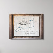 Rustikale Holzrahmen-Leinwand Leinwanddruck (Vorderseite)